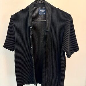Abercrombie ribbed button up